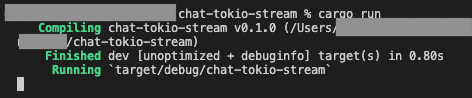 tokio-chat-server单次连接测试